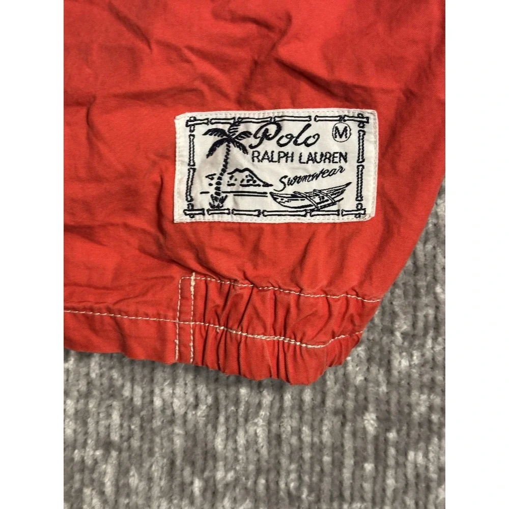 Polo Ralph Lauren Big Pony Hooded Windbreaker Jacket Red XL Full Zip